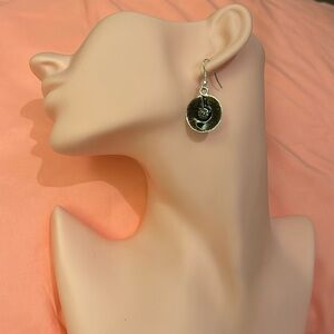 Rhinestone centre earrings